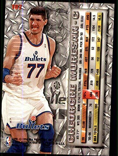 Amazon.com: 1996-97 Metal #107 Gheorghe Muresan NBA Basketball